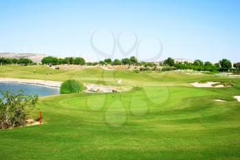 Royalty Free Photo of a Golf Course in Cyprus