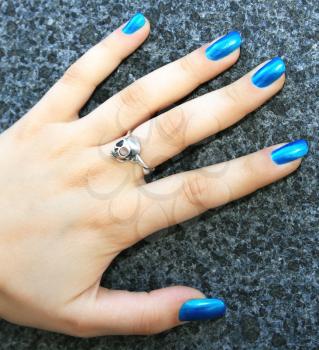 Royalty Free Photo of a Woman's Manicure