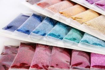 Royalty Free Photo of Colourful Nail Glitters