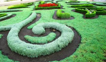 Royalty Free Photo of a Landscape Design in a Garden