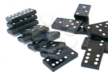 Royalty Free Photo of a Bunch of Dominoes