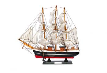 Royalty Free Photo of a Model Ship