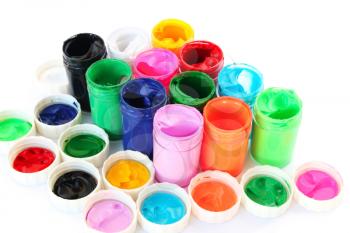 Royalty Free Photo of Bottles of Paint