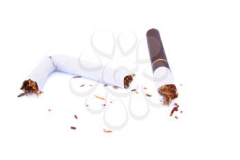 Royalty Free Photo of a Broken Cigarette