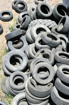 Royalty Free Photo of Old Tires