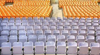 Royalty Free Photo of Chairs in an Amphitheater