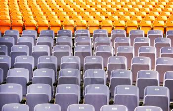 Royalty Free Photo of Chairs in an Amphitheater