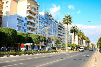 Royalty Free Photo of a Street in Limassol, Cyprus