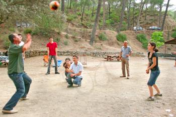Royalty Free Photo of People Playing Balll