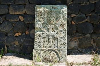 Royalty Free Photo of Cross Stones at the Servanavank Monastery
