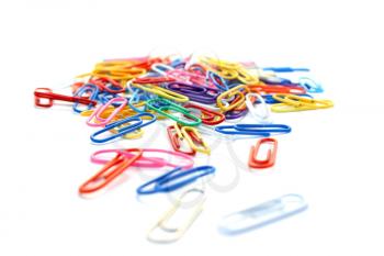 Royalty Free Photo of Colourful Paperclips