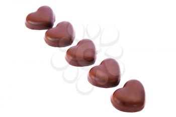 Royalty Free Photo of Heart Shaped Chocolates