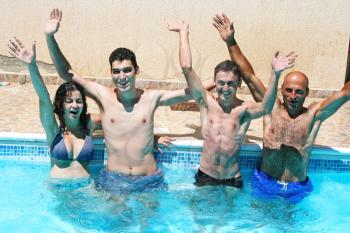 Royalty Free Photo of People in a Swimming Pool