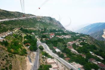 Royalty Free Photo of a View from the Cable Way in Tatev