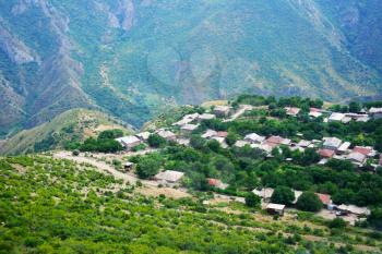 Royalty Free Photo of the Mountain Village Halidzor, Armenia