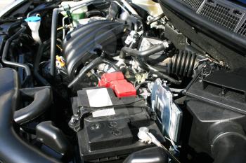 Royalty Free Photo of a Car's Engine