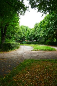 Royalty Free Photo of a Path in a Park