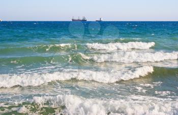 Royalty Free Photo of Ships in the Ocean