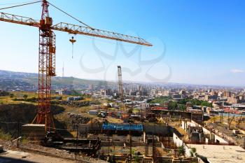 Royalty Free Photo of a Construction Site in Armenia