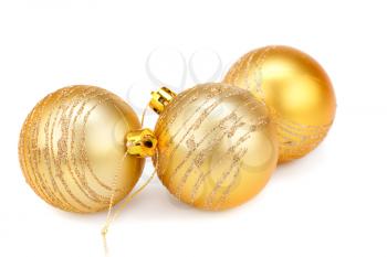 Christmas balls  isolated on white background.