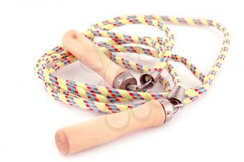 Skipping rope isolated on white background.