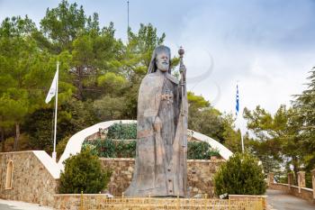 The statue of Archbishop and Cyprus president Makarios III. 