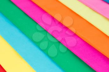 Colorful crepe papers texture as a background.