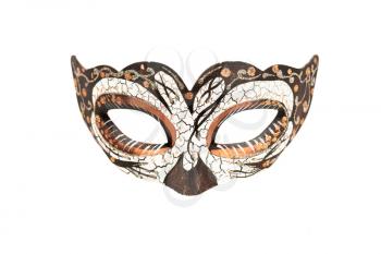 Carnival mask with ornament isolated on a white background.