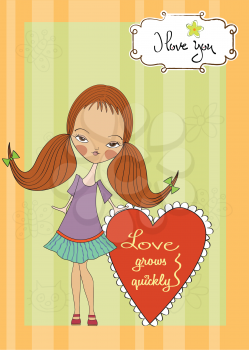 Royalty Free Clipart Image of a Valentine