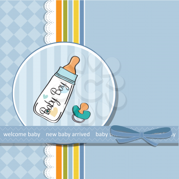 Royalty Free Clipart Image of a Birth Announcement