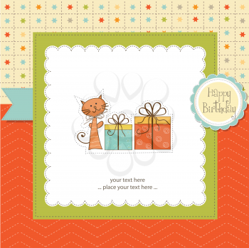 Royalty Free Clipart Image of Birthday Card