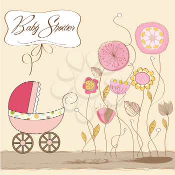 Royalty Free Clipart Image of a Baby Shower