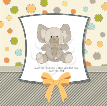 Royalty Free Clipart Image of an Elephant Background