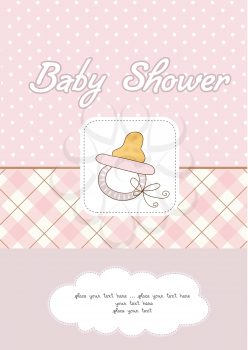 baby girl shower card