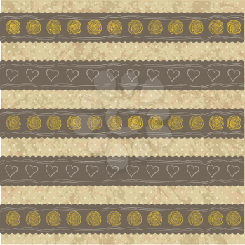 Beautiful and vintage seamless background, vector 