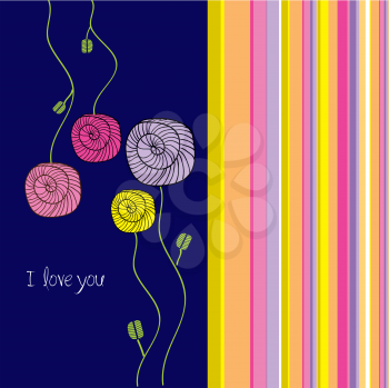 i love you - valentine card