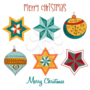 Royalty Free Clipart Image of Vintage Ornaments