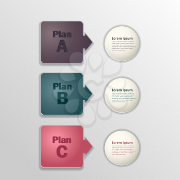 Business plan, illustration in vector format