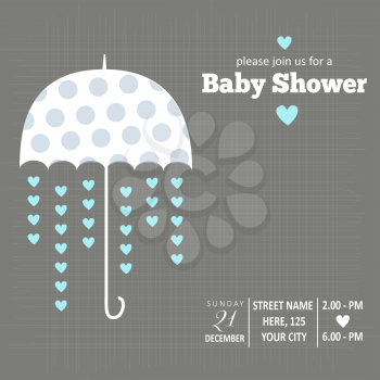 baby boy shower card , vector illustration