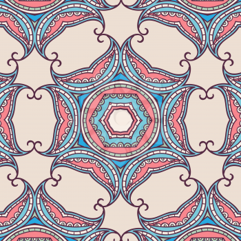 Tribal art ethnic seamless pattern. Boho print. Ethno ornament. Cloth design, wallpaper, wrapping
