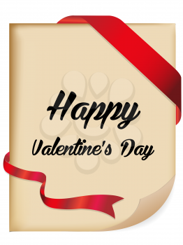 retro Valentine's Day card, vector format