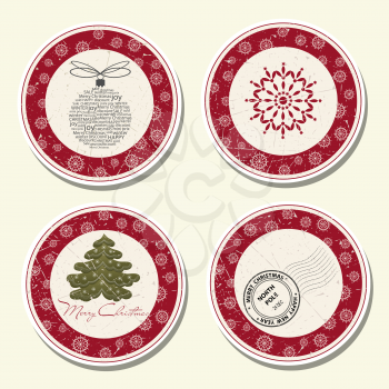 Christmas labels collection