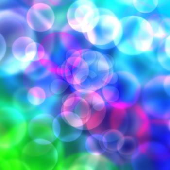 Colour background with bubbles.