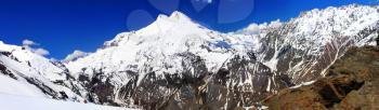 Beautiful view of mountaint Elbrus - highest peak of Europe.