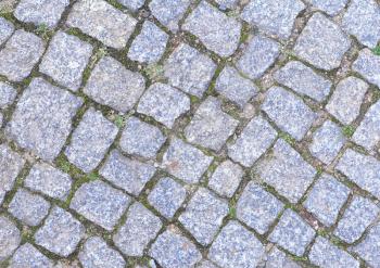 Texture of cobblestone background in the city.