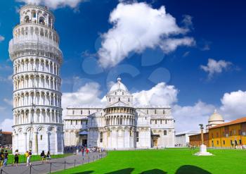 Famous Piazza Dei Miracoli Square of Miracles in Pisa, Italy