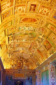 Vatican Museums - Gallerys of Vatican. Italy, Rome.