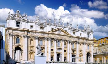 St. Peter's Basilica, St. Peter's Square, Vatican City. Panorama