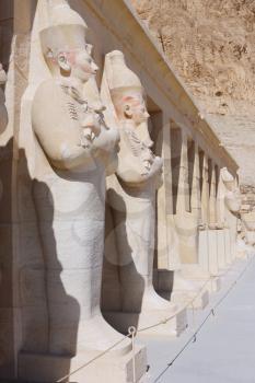 Statue of Queen Hatshepsut - Temple at Luxor .Egypt
