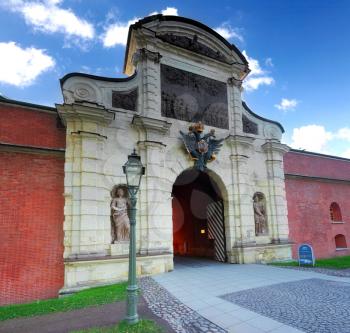 Main Entrance  Peter and Pavel Fortress , Saint Petersburg.Russia